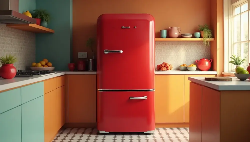 Kühl gefrierkombination rot retro: Nostalgie trifft Moderne